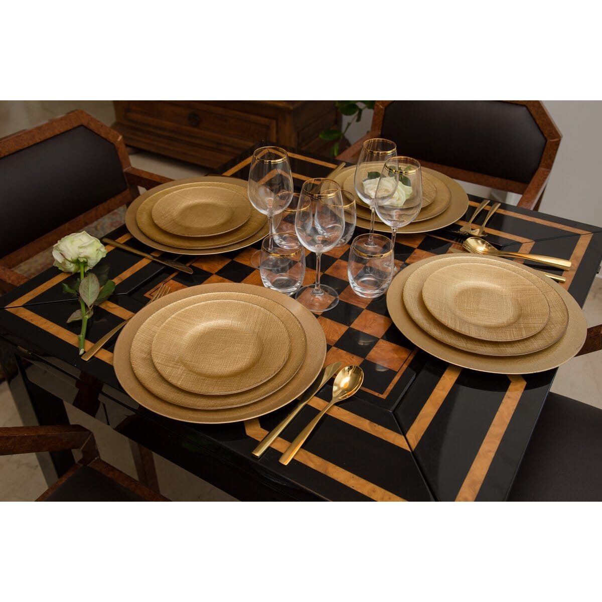 24teiliges Besteckset - gold Besteck AULICA