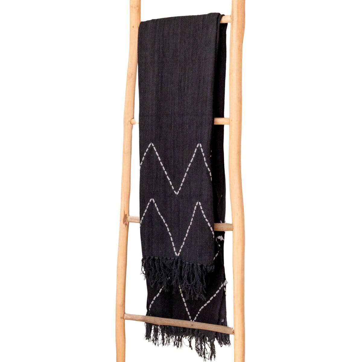Baumwolldecke LINGGAH - schwarz Heimdecke Soeji