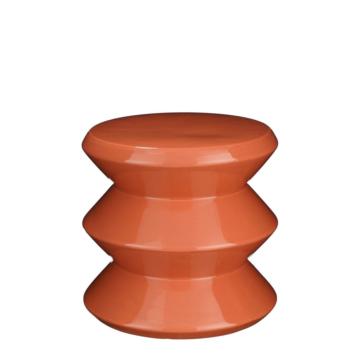 Beistelltisch – H28 x Ø31 cm – Keramik – Orange Mica Decorations
