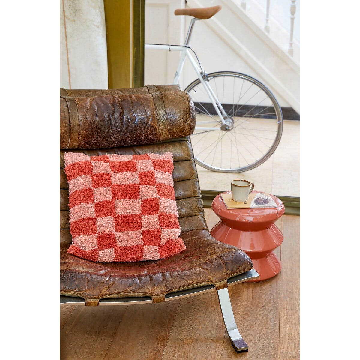 Beistelltisch – H28 x Ø31 cm – Keramik – Orange Mica Decorations