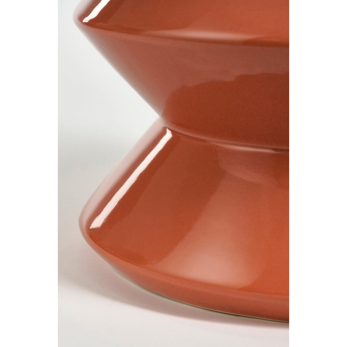 Beistelltisch – H28 x Ø31 cm – Keramik – Orange Mica Decorations