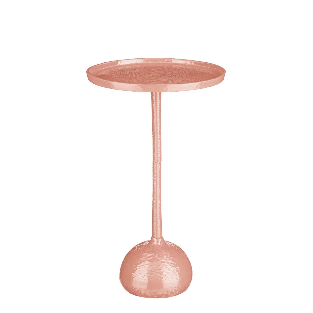 Colin Beistelltisch – H58 x Ø34 cm – Recyceltes Aluminium – 100 % FSC – Hellrosa Mica Decorations