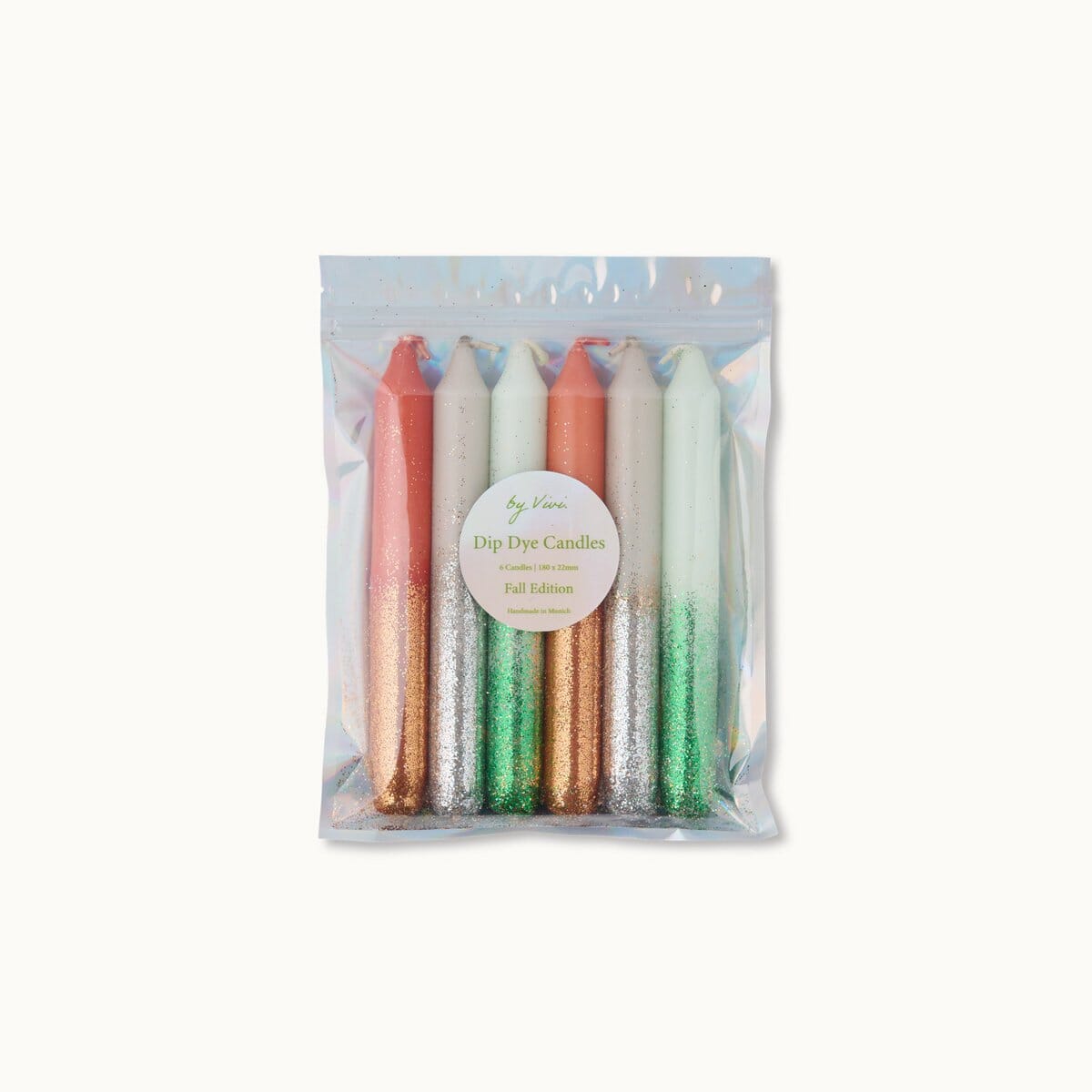 Dip Dye Kerzen im Set: Glitter Fall Edition by Vivi.