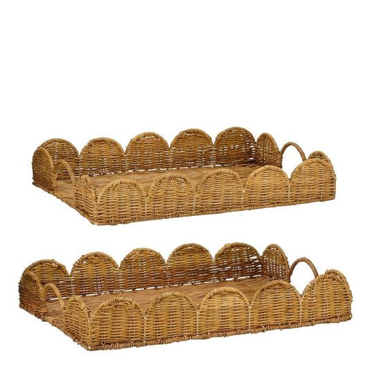 ELETA SERBISCHE PAGE - SET VON 2 - L50 X B35 X H8 CM - ROTH - BROWN Mica Decorations