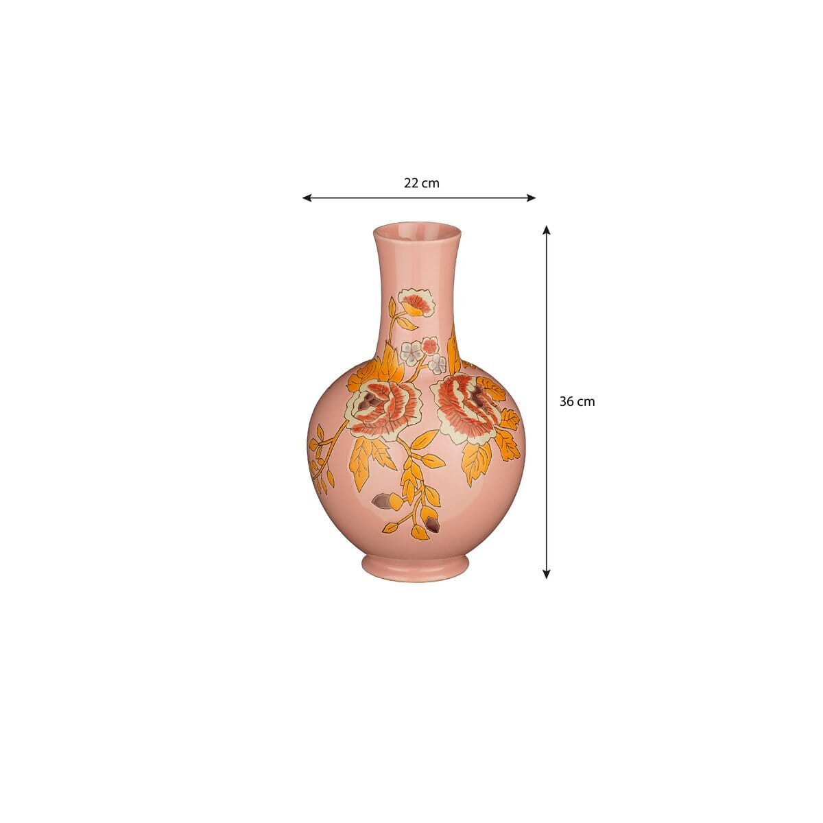 Eloise Vase - H36 x Ø22 cm - Keramik - Pink Mica Decorations