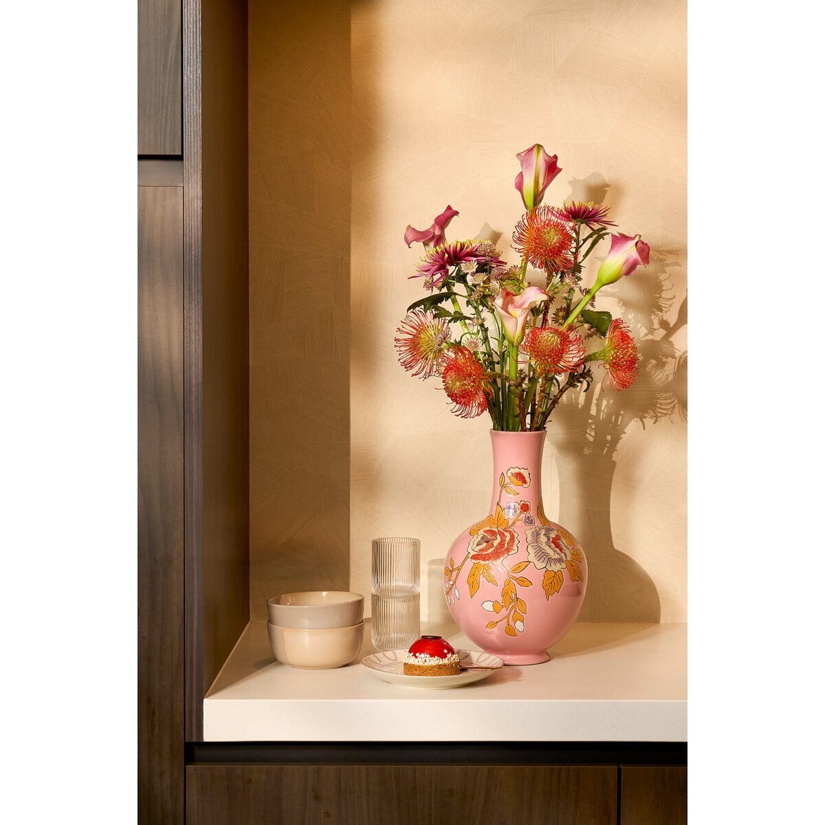 Eloise Vase - H36 x Ø22 cm - Keramik - Pink Mica Decorations