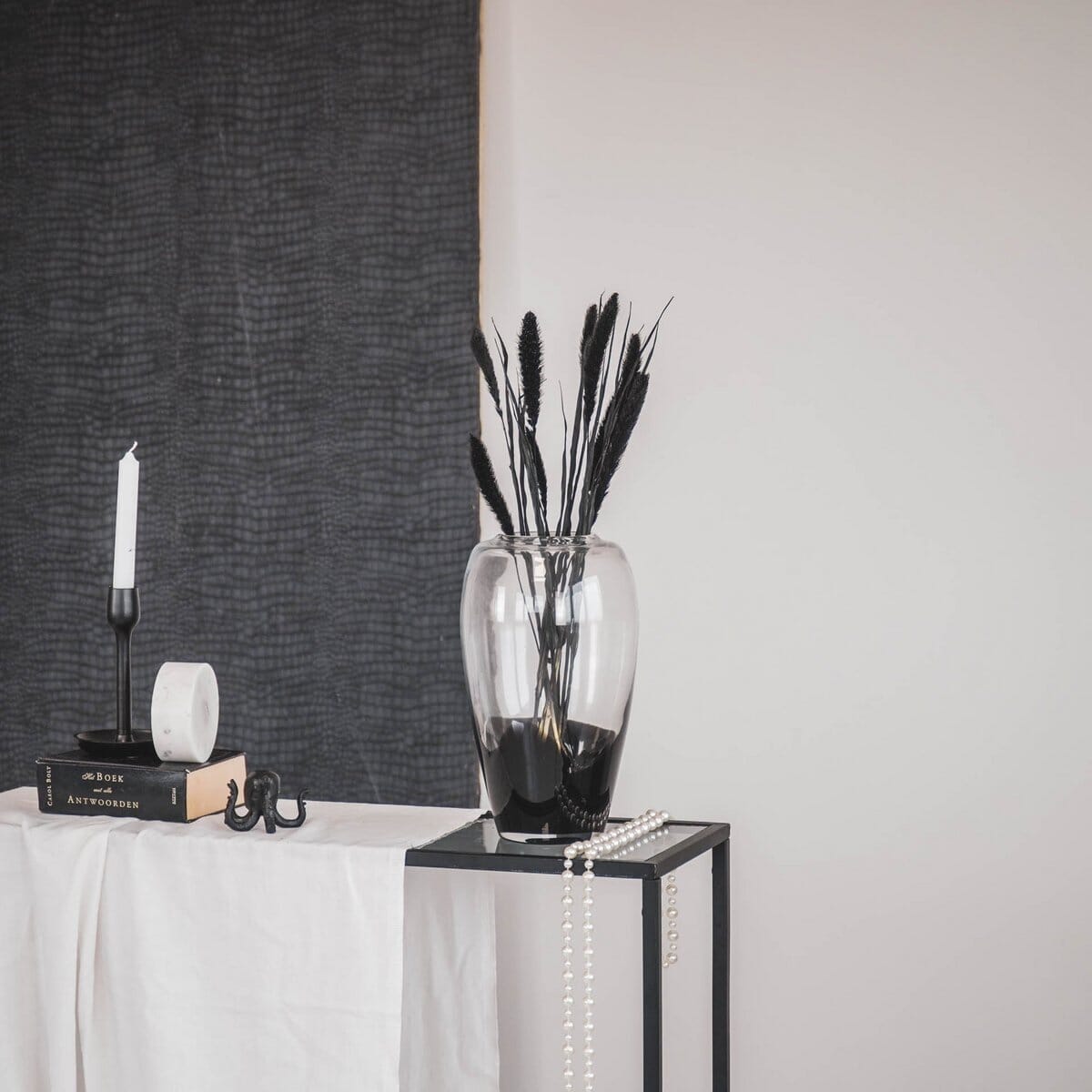 Glasvase – Dipdye schwarz Vase Housevitamin