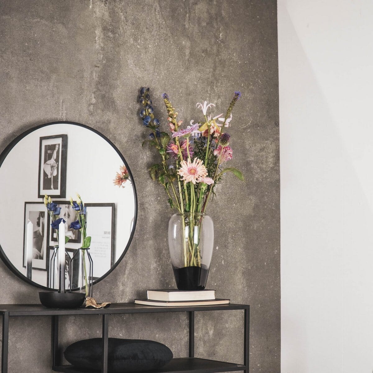 Glasvase – Dipdye schwarz Vase Housevitamin