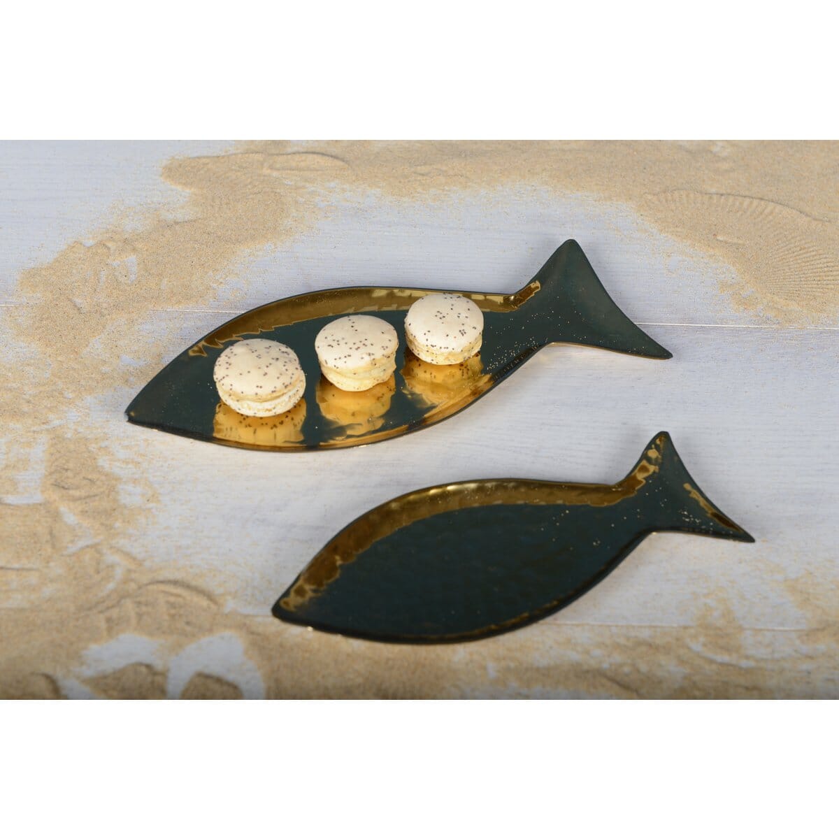 Goldene Dekoschale Fisch AULICA