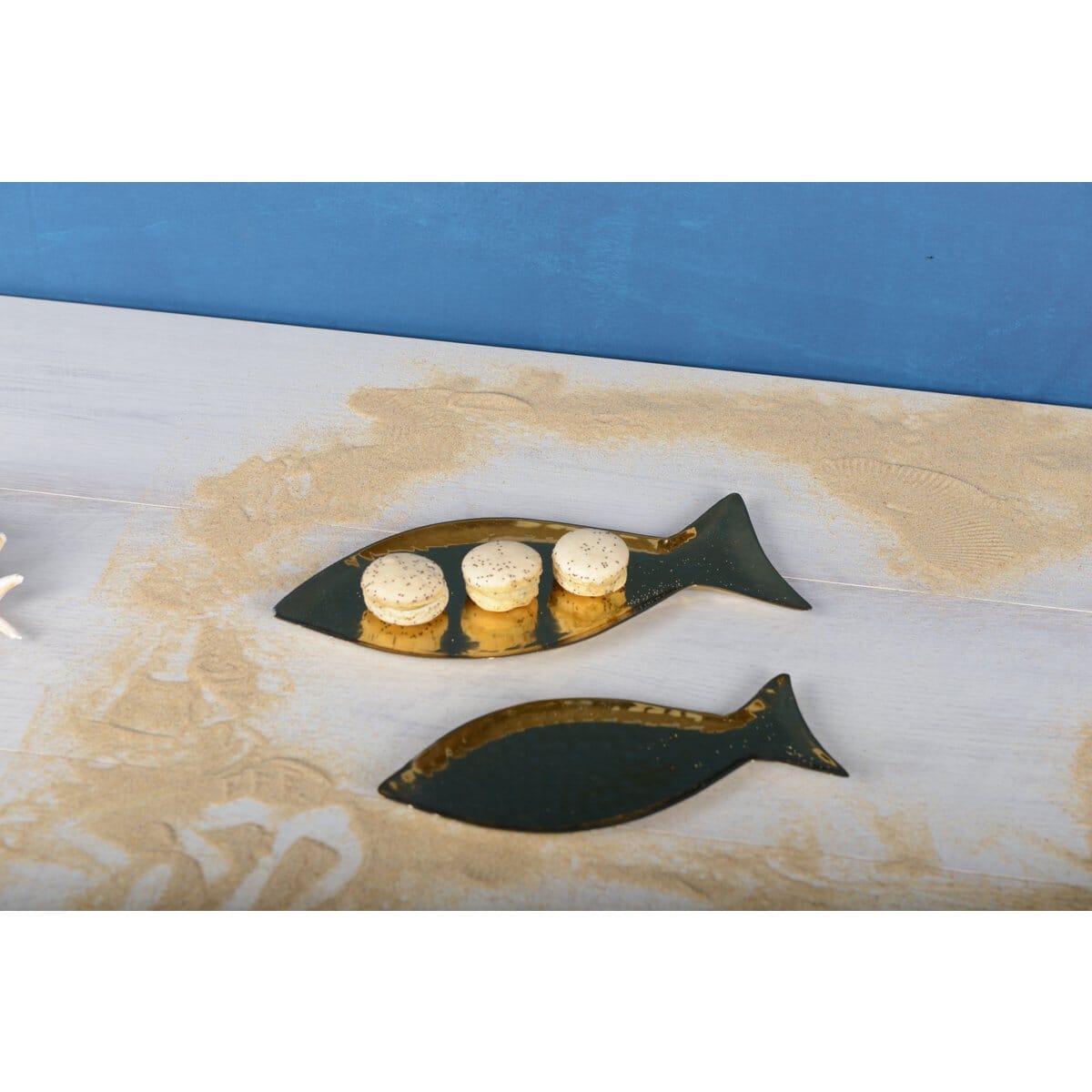 Goldene Dekoschale Fisch AULICA