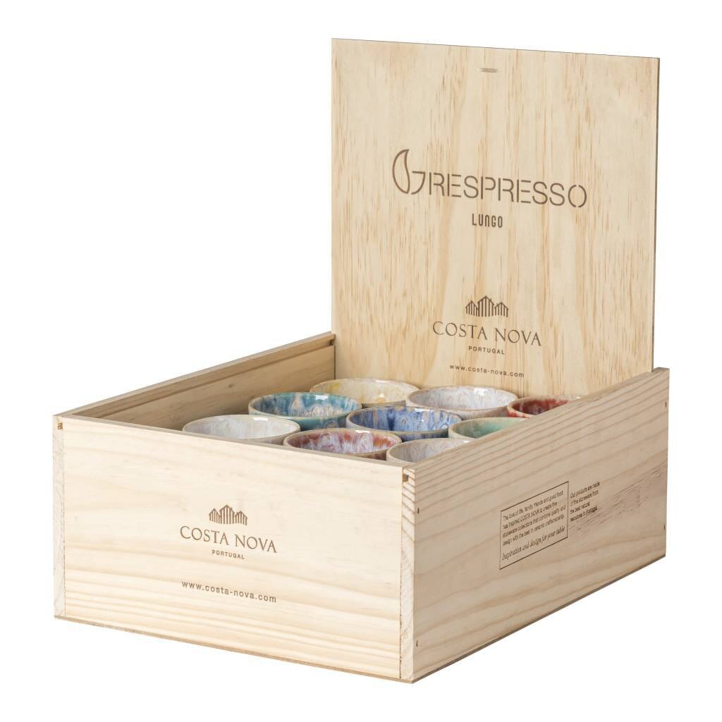 GRESPRESSO - Geschenkbox 24 Latte-Becher mehrfarbig LSCS 10 Costa Nova