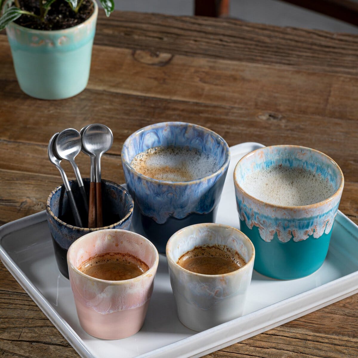 GRESPRESSO Geschenkbox 24 Lungo-Becher mehrfarbig LSCS 09 Costa Nova