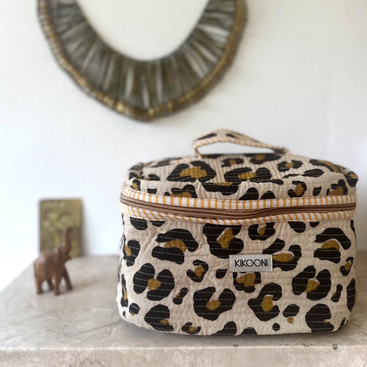 Große Kosmetiktasche BIG BEAUTY "Oh Leo" Kosmetiktasche KIKOONI