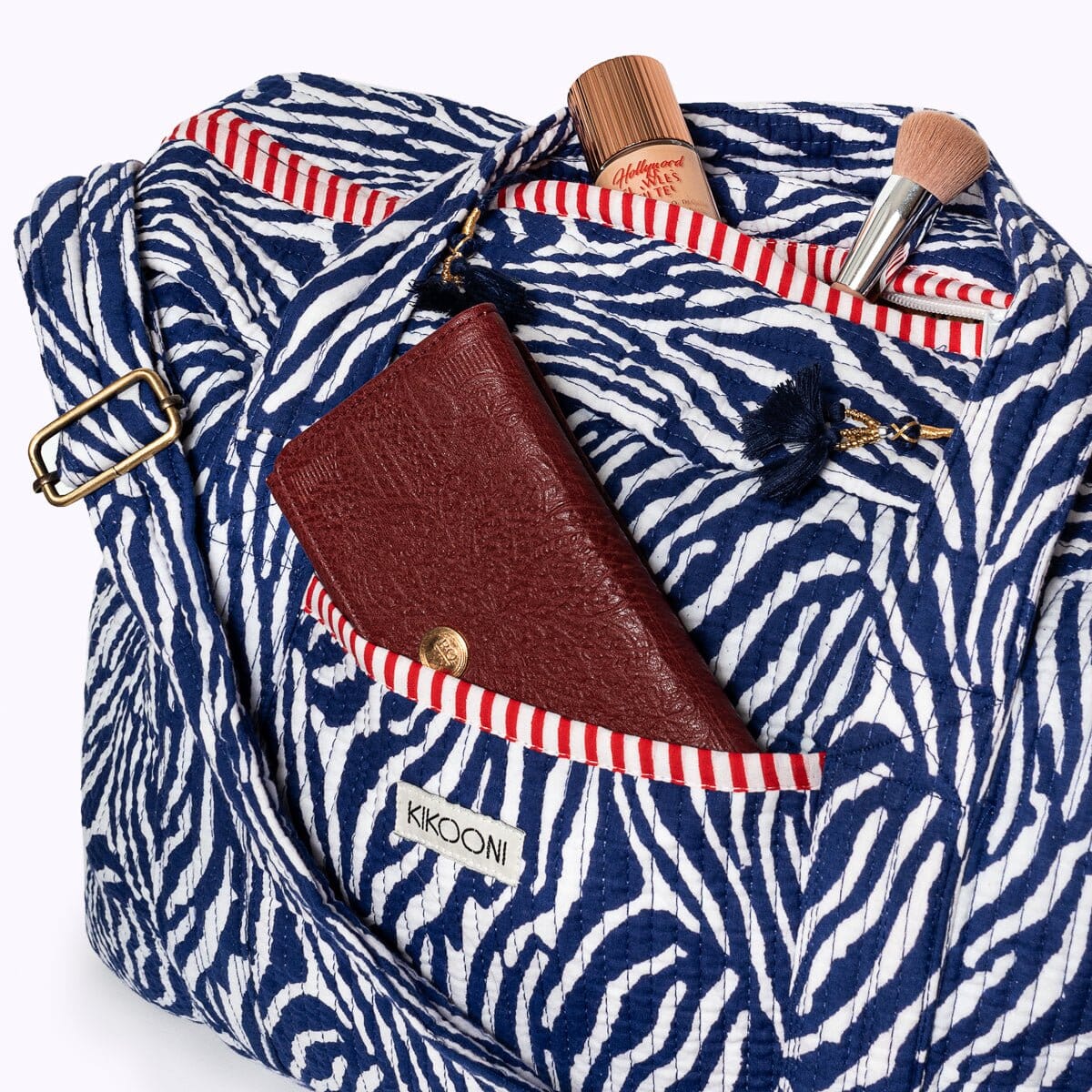 Große Reisetasche "Blue Zebra" KIKOONI