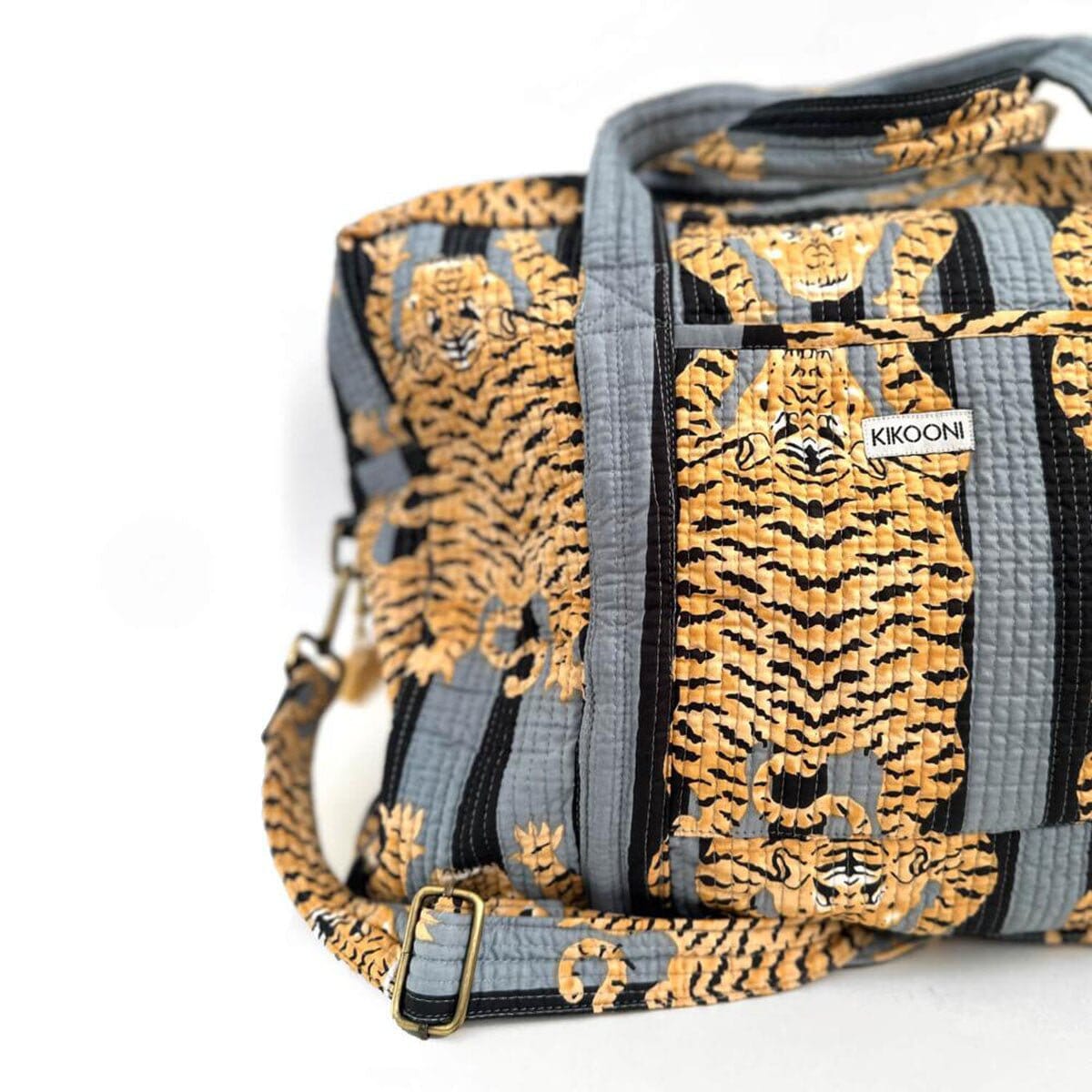 Grosse Reisetasche "Poppy Tiger black" KIKOONI