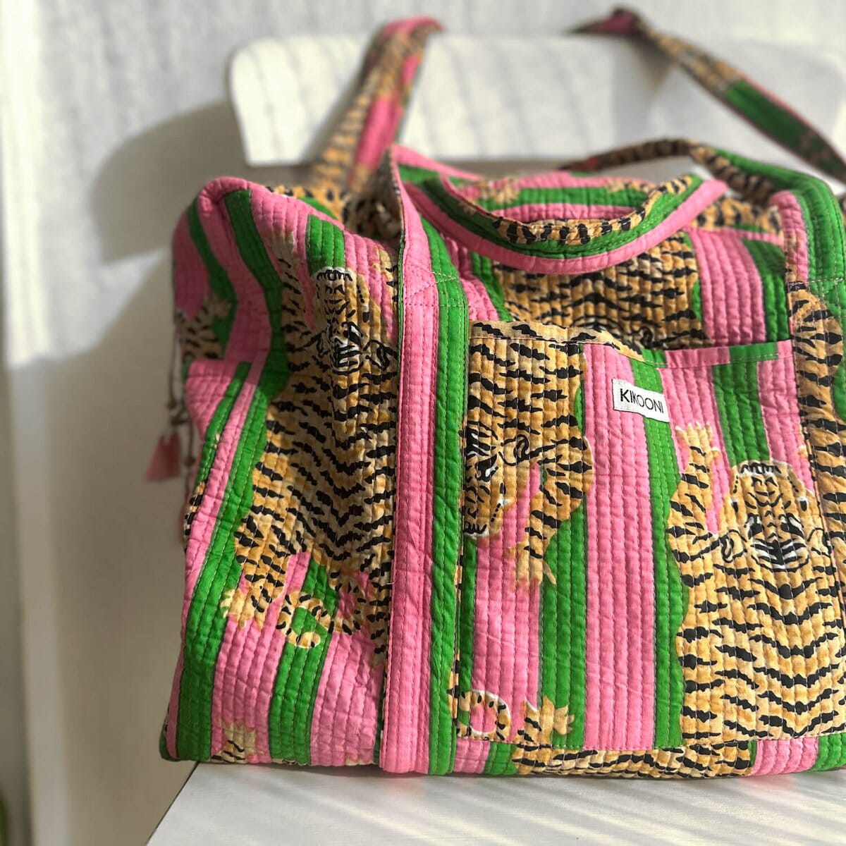 Grosse Reisetasche "Poppy Tiger Candy" Reisetasche KIKOONI