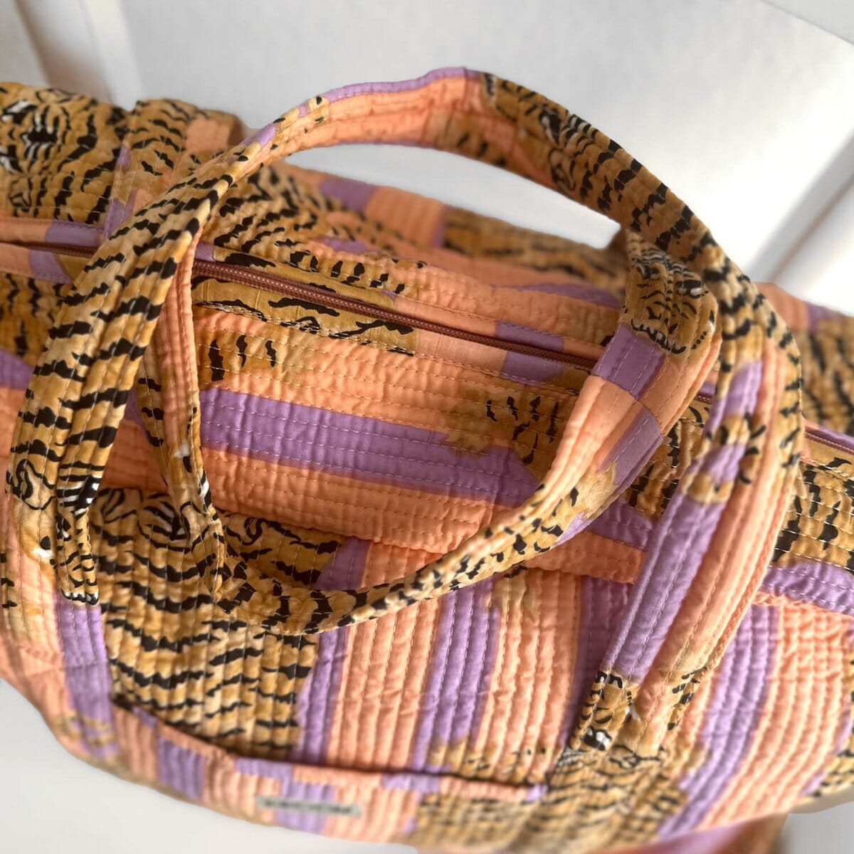 Grosse Reisetasche "Poppy Tiger peach fusion" Reisetasche KIKOONI