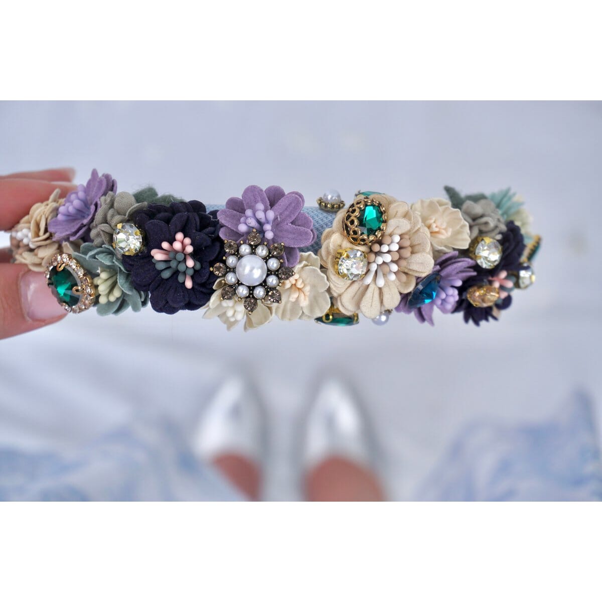 Haarreif Flower Blue by Vivi.