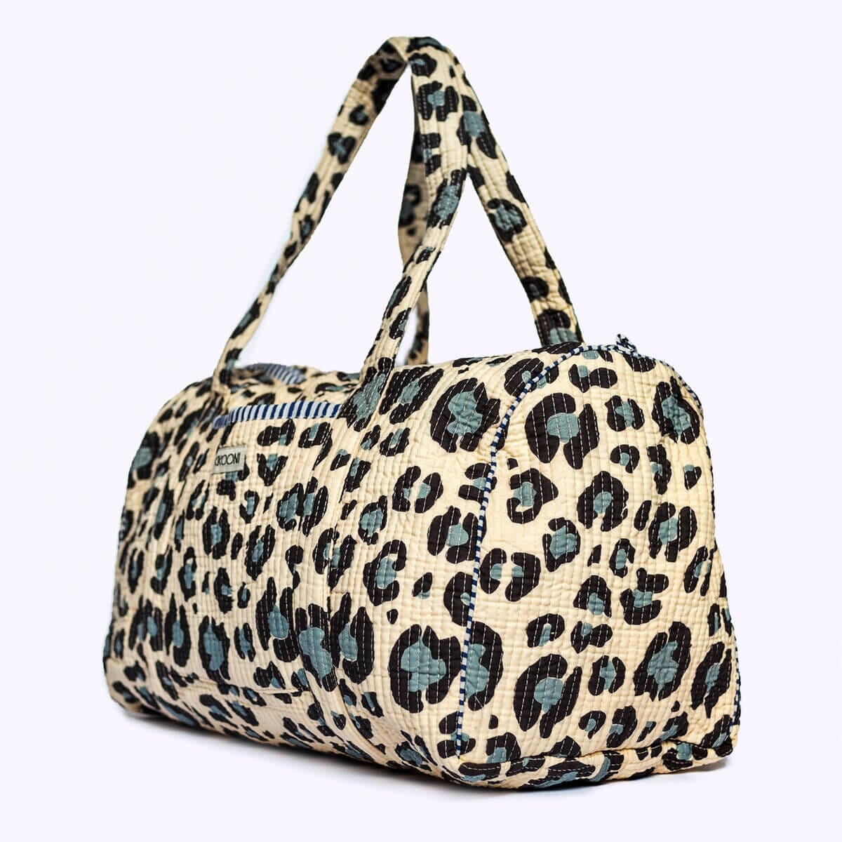 handgemachte Baumwolltasche "blue Leo" KIKOONI