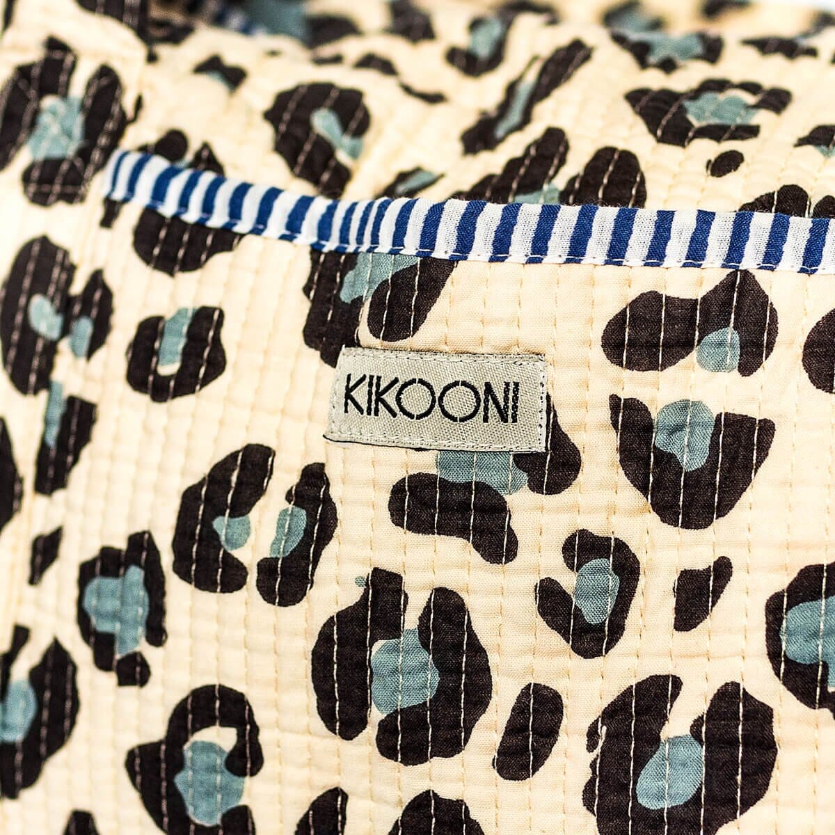 handgemachte Baumwolltasche "blue Leo" KIKOONI