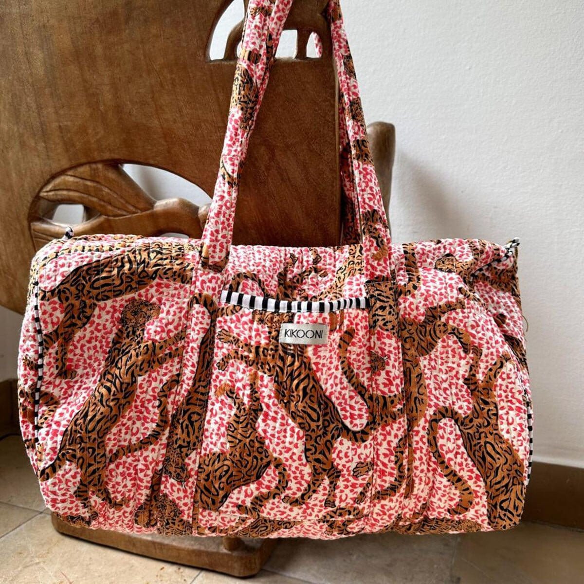 Handgemachte Baumwolltasche H.LEOPARD Handtasche KIKOONI