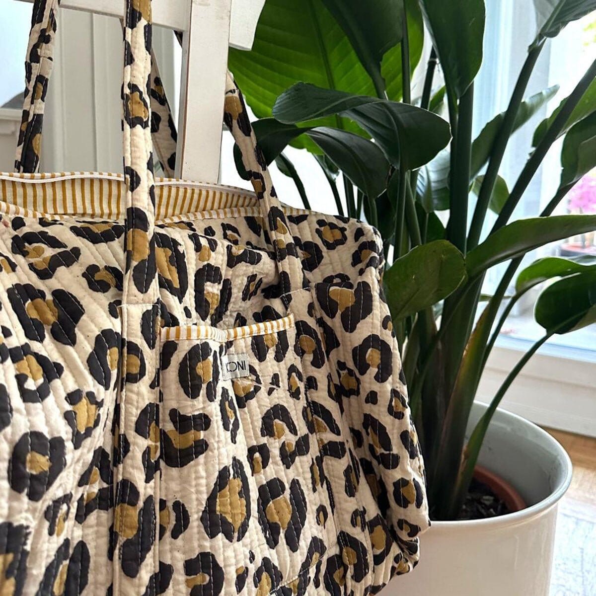 handgemachte Baumwolltasche "oh Leo" KIKOONI