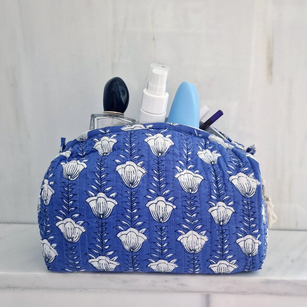 Handgemachte Kosmetiktasche "Poppy Flower" Kosmetiktasche KIKOONI