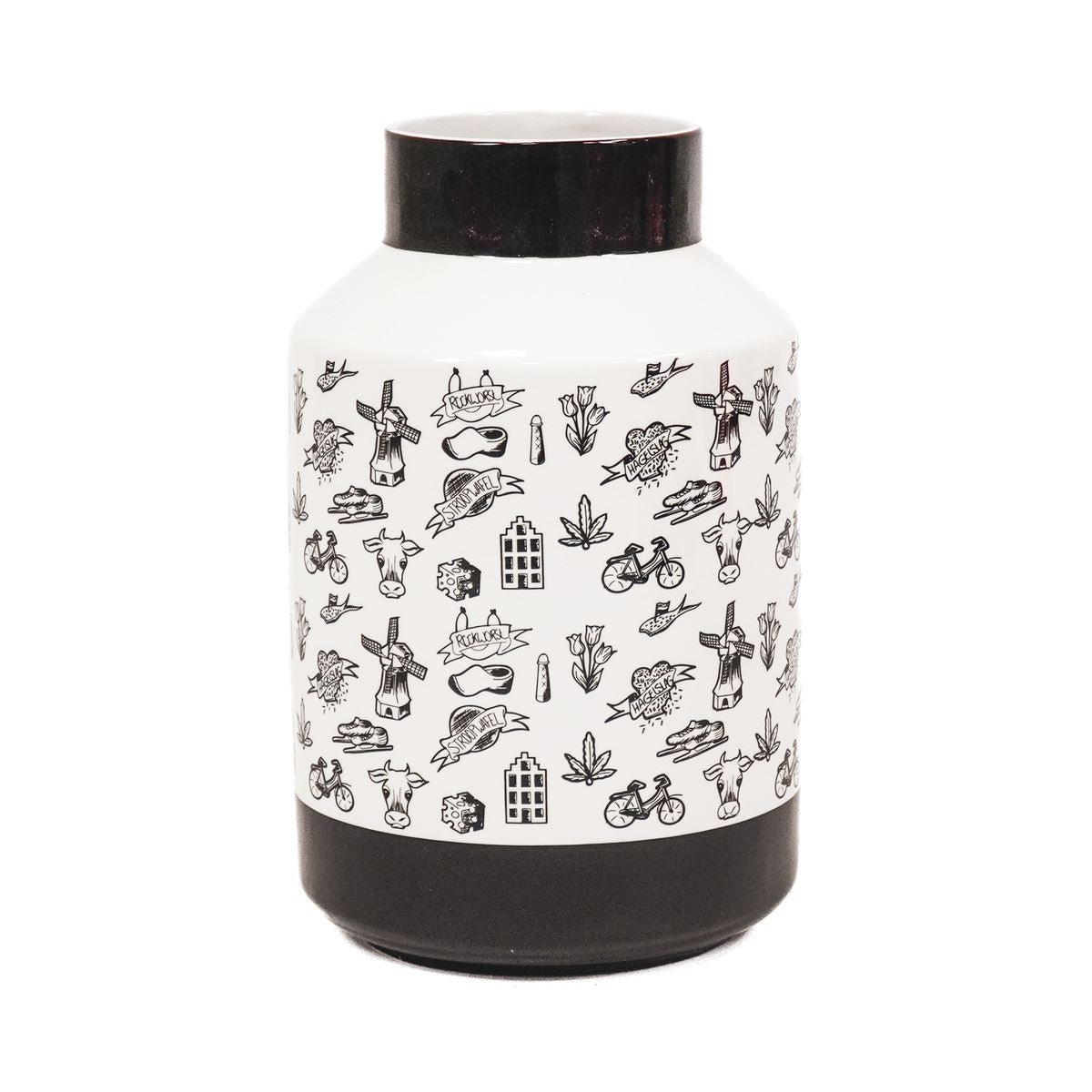 Housevitamin Vase - Dutch Black - 19x19x30cm Housevitamin