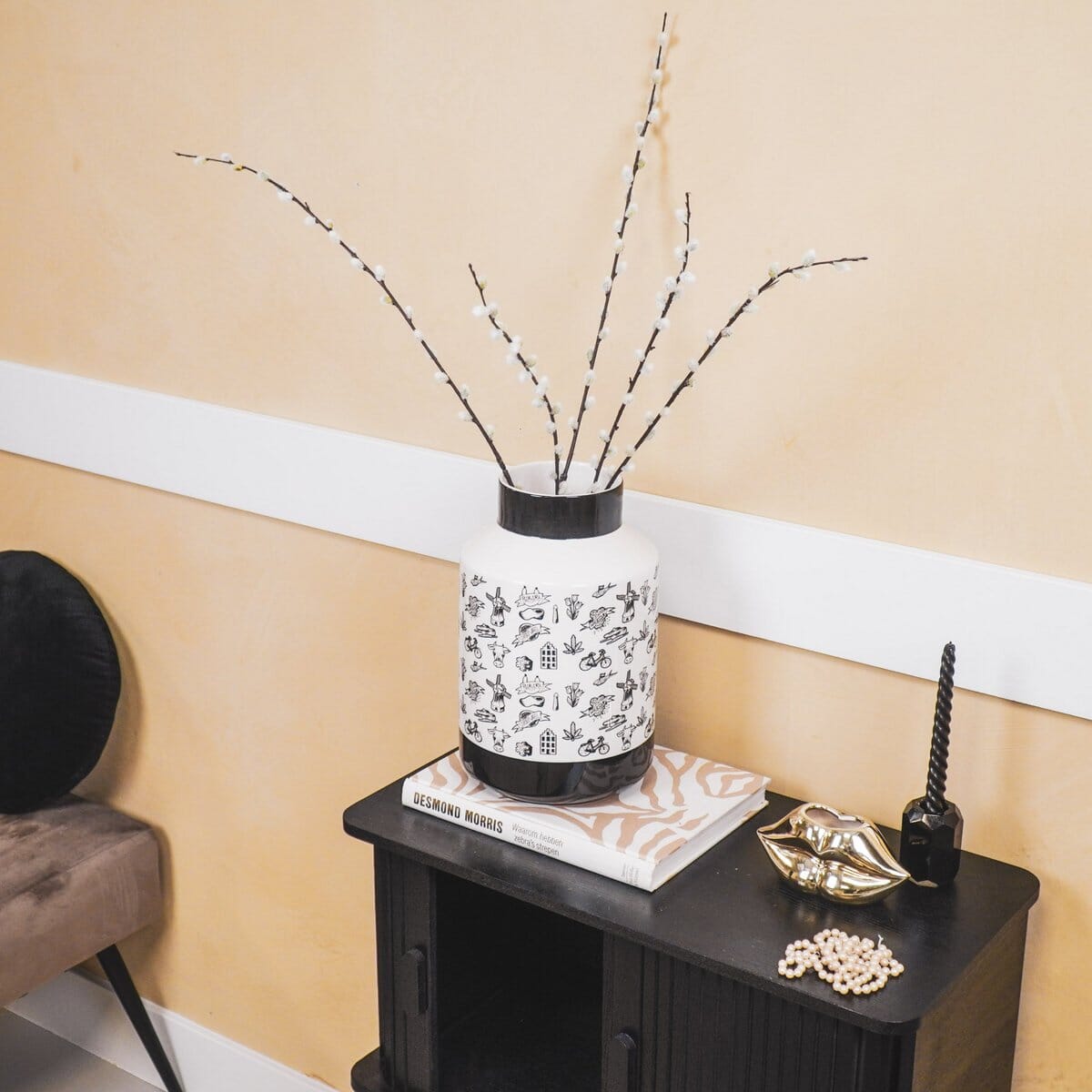 Housevitamin Vase - Dutch Black - 19x19x30cm Housevitamin