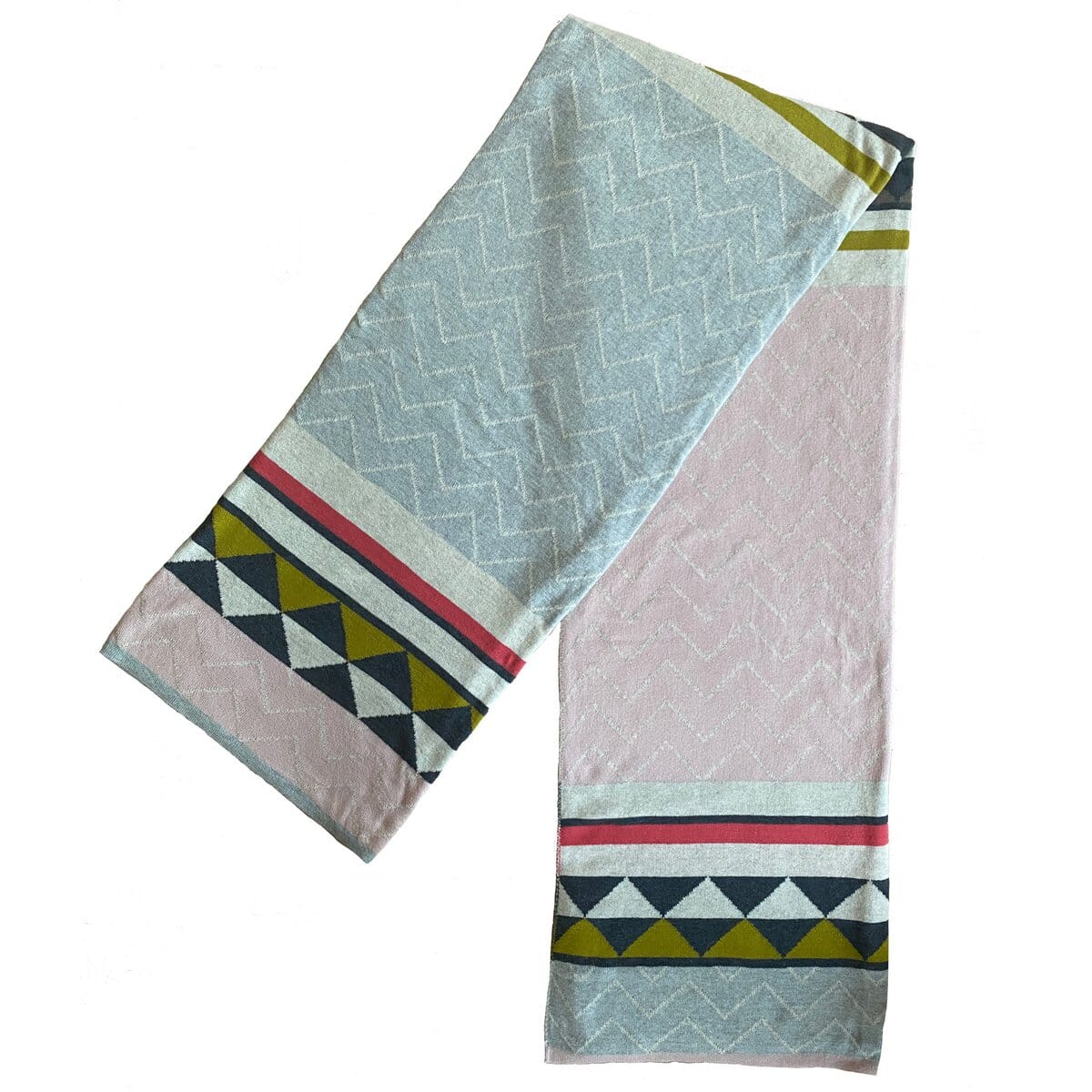 Jacquard Strickdecke Vilma- rosa Heimdecke Funky Doris