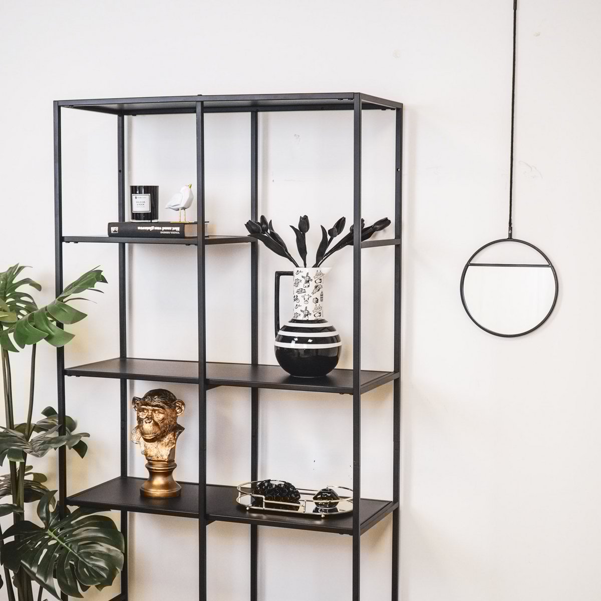 Krugvase – dutch black mit Streifen Housevitamin