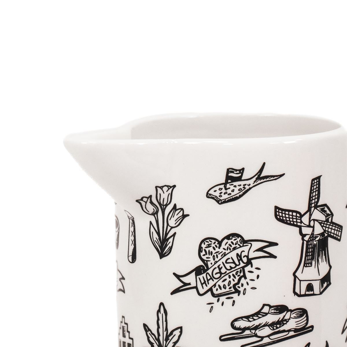 Krugvase – dutch black mit Streifen Housevitamin