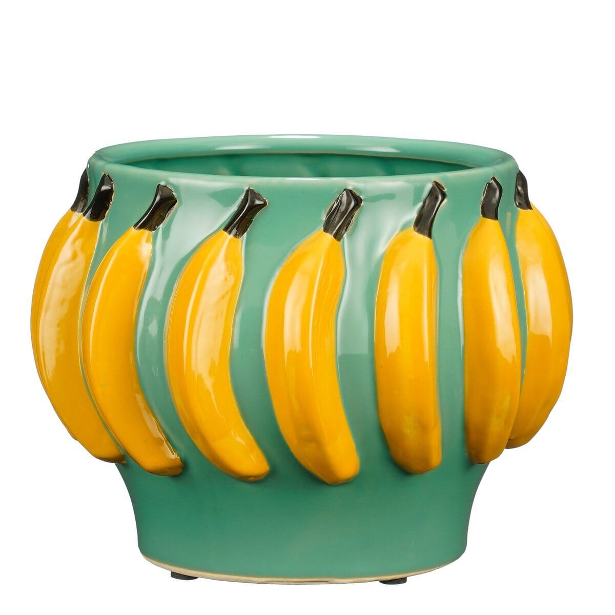 Mosa Blumenpot im Inneren - H18 x Ø24 cm - Keramik - hellgrün Mica Decorations