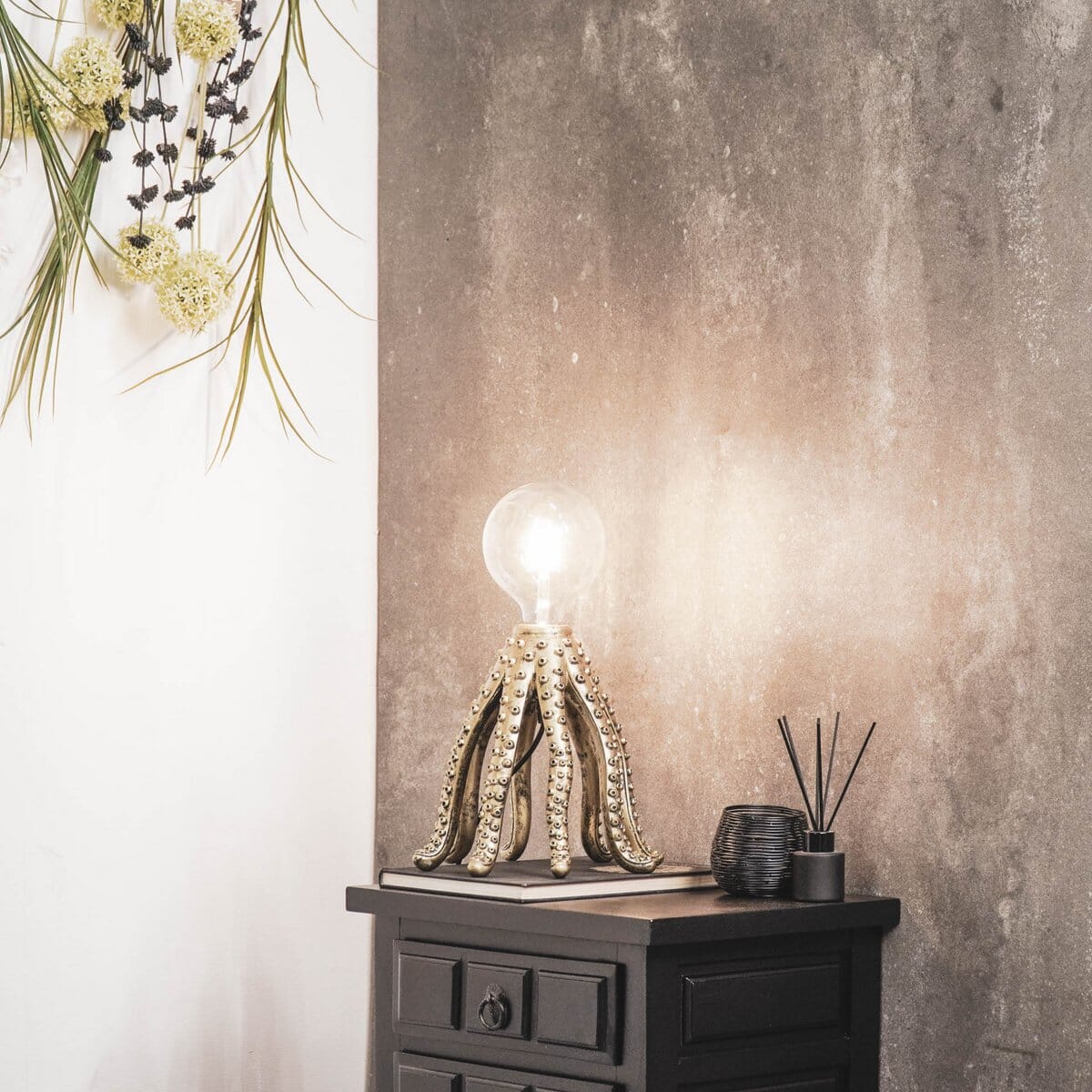 Octopus Tischlampe – gold Tischlampe Housevitamin