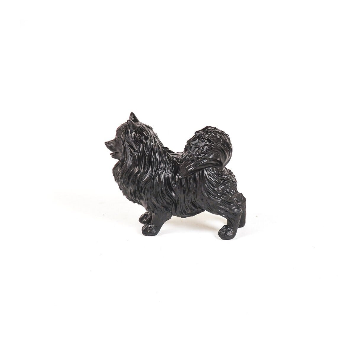 Ornament - Pommerscher Hund - Polyresin - Schwarz - 23x10x18cm Housevitamin