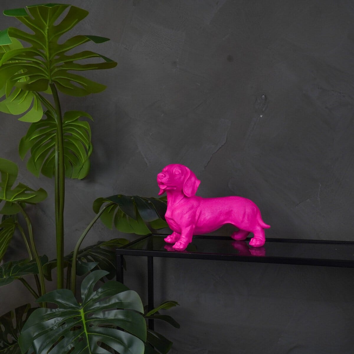 Ornament - Tackle Dog - Polyresin - Rosa - 20x8x15cm Housevitamin