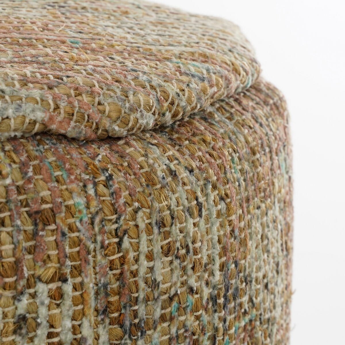 Pouf – H37 x Ø55 cm – Jute – Mehrfarbig In The Mood