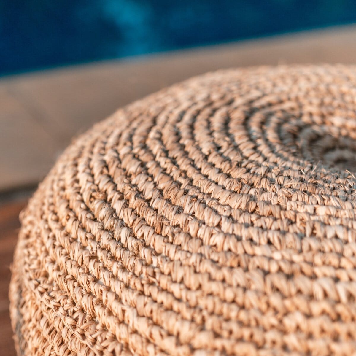 Pouf TELU aus Naturfasern (3 Größen) Pouf Soeji