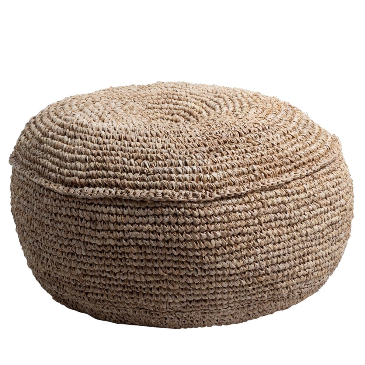Pouf TELU aus Naturfasern (3 Größen) Pouf Soeji