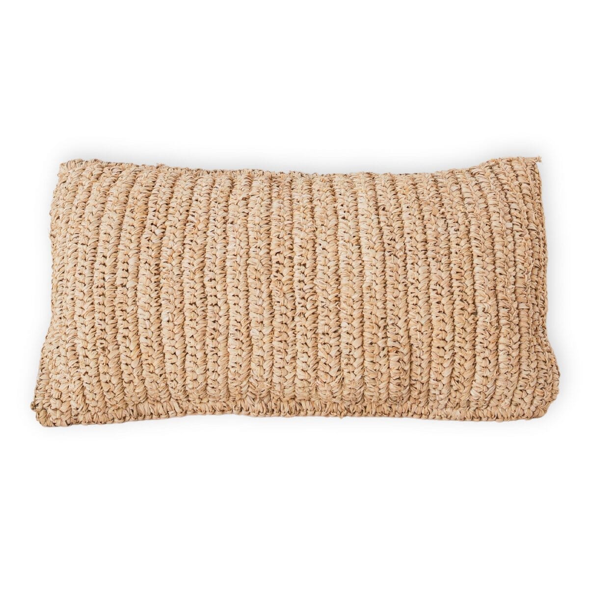 Raffia Dekokissen DALUNG 50x30 cm Zierkissen Soeji