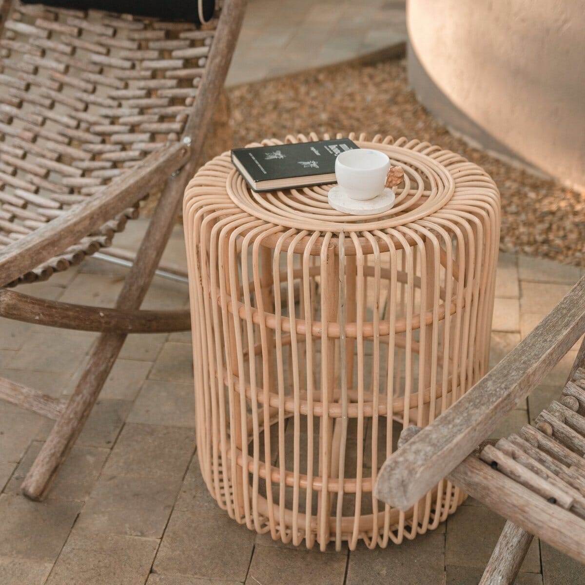 Rattan-Beistelltisch ALAMAYA Beistelltisch Soeji