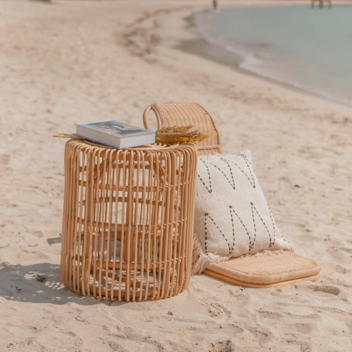 Rattan-Beistelltisch ALAMAYA Beistelltisch Soeji