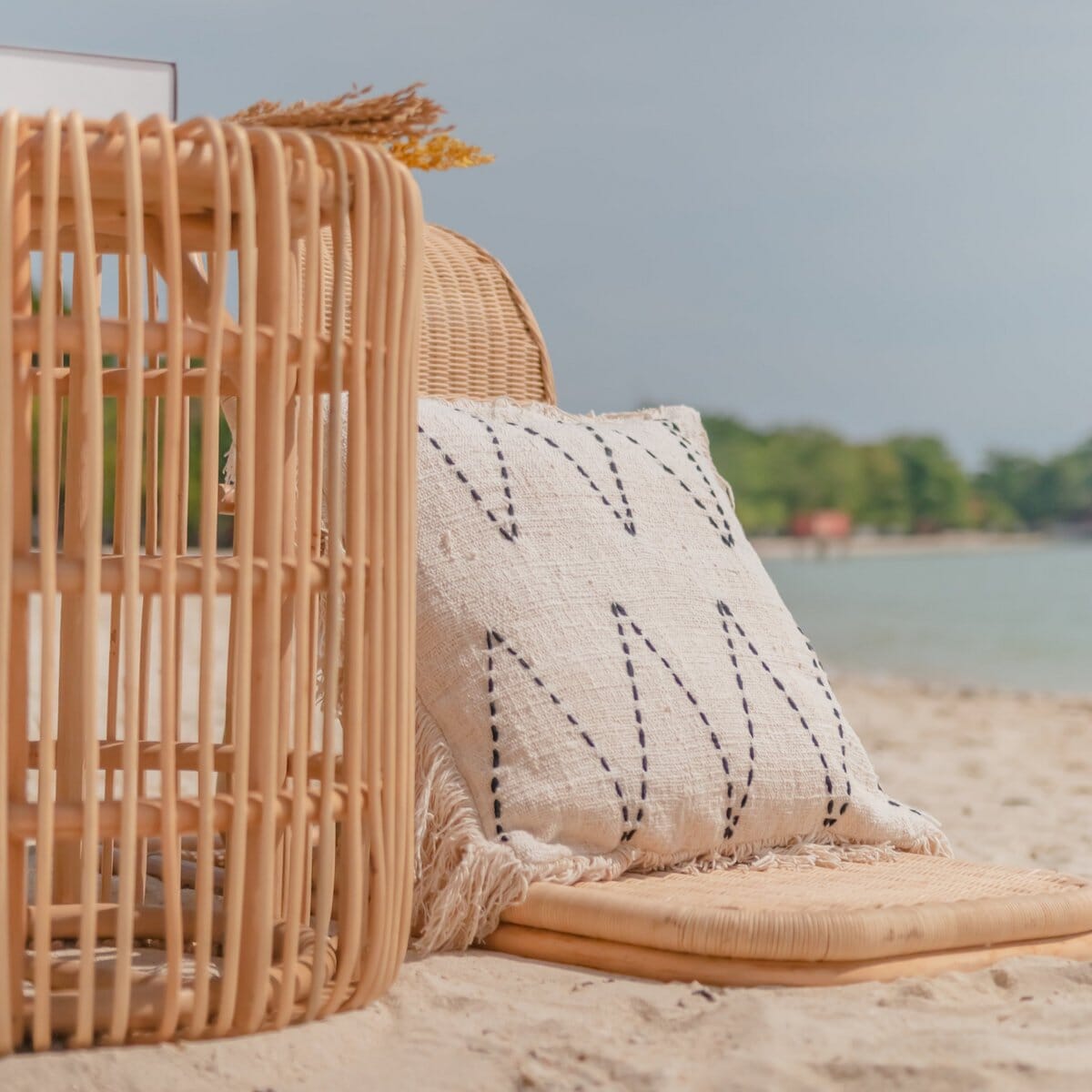 Rattan-Beistelltisch ALAMAYA Beistelltisch Soeji