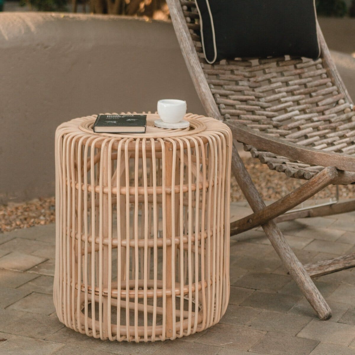 Rattan-Beistelltisch ALAMAYA Beistelltisch Soeji