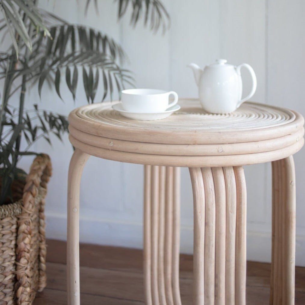 Rattan-Beistelltisch KANTHI Beistelltisch Soeji