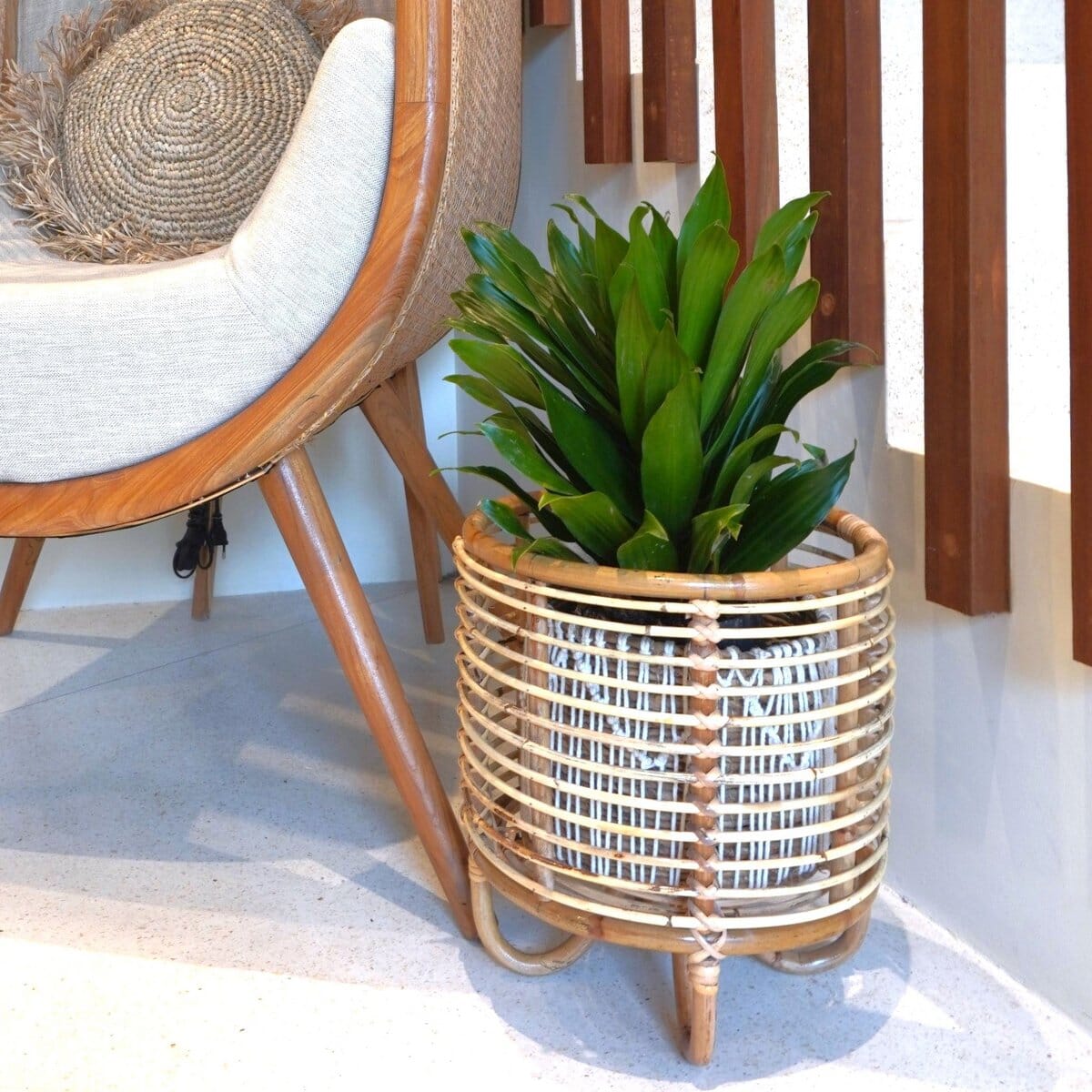 Rattan-Pflanzenständer MALANG Pflanzenständer Soeji
