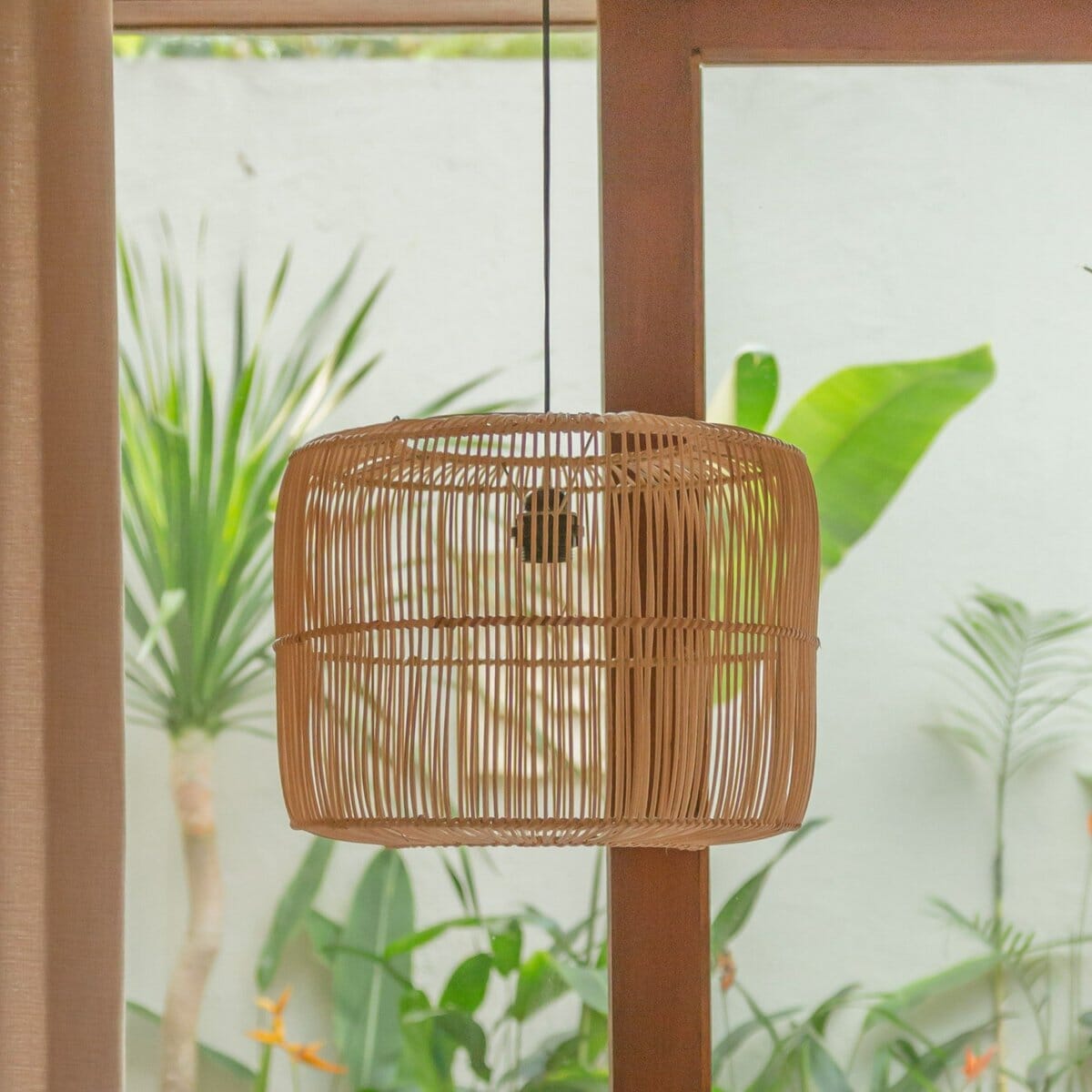 Rattanlampe LIKU - 2 Größen Hängelampe Soeji