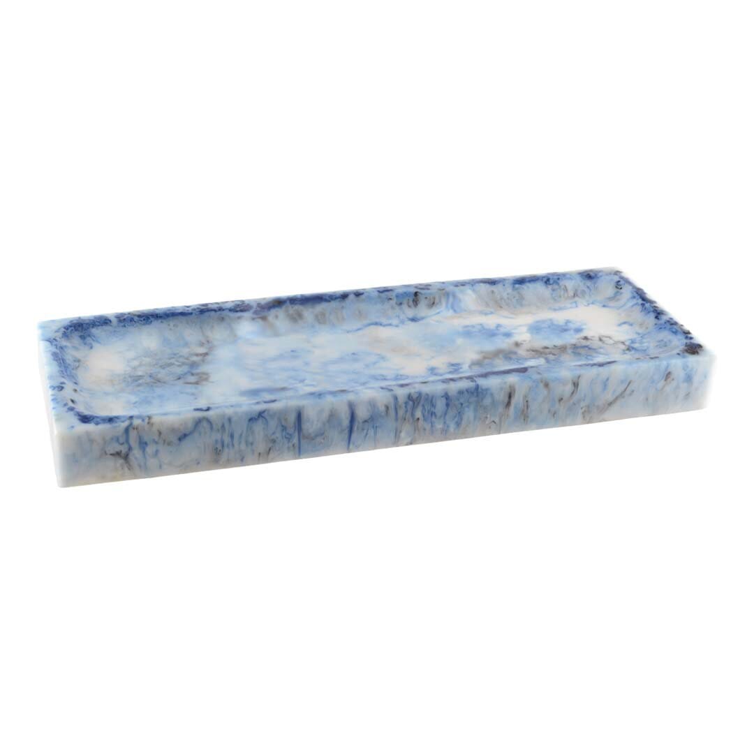 Servierschale mit 3 Fächern - blau Servierschale AULICA