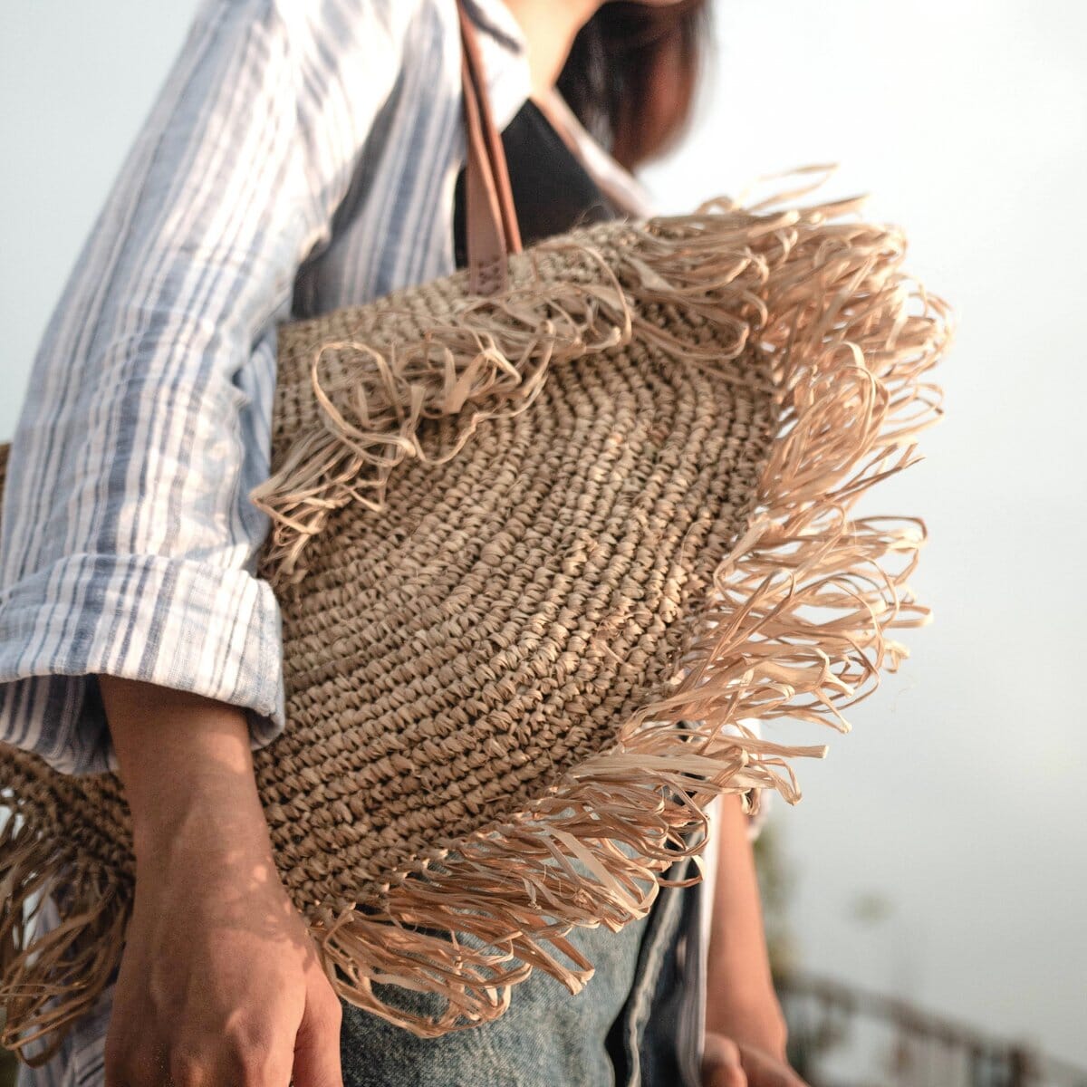 Strandtasche SUMBAWA mit Fransen Tasche Soeji