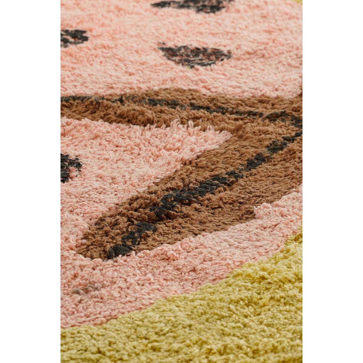 Teppich Erdbeere – L120 x B95 cm – Baumwolle – Rosa In The Mood